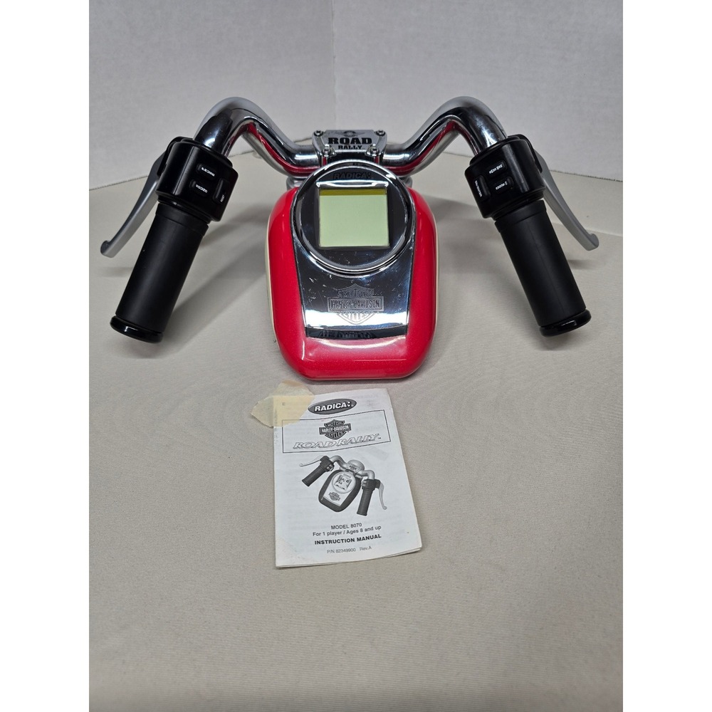 Harley Davidson Road Rally Radica Motorcycle Game Vintage 2000 Red Tested Works